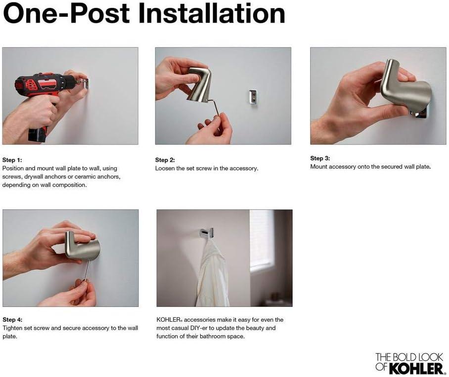 Purist® Pivoting Toilet Paper Holder, Wall-Mount Bathroom Toilet Paper Holder