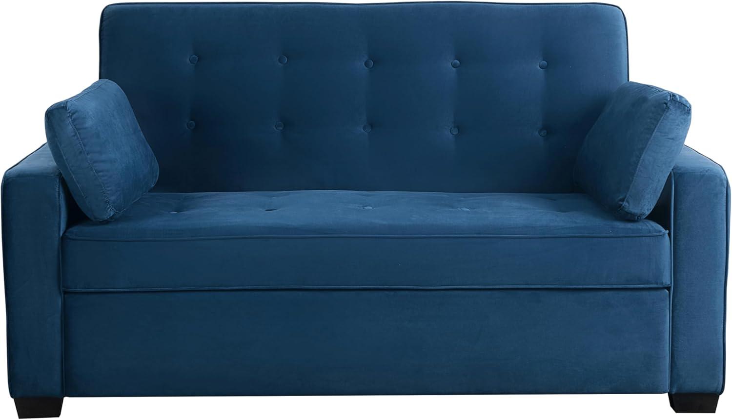 Serta Monroe 72.6" Queen Square Arm Tufted Back Convertible Sleeper Sofa with Cushions