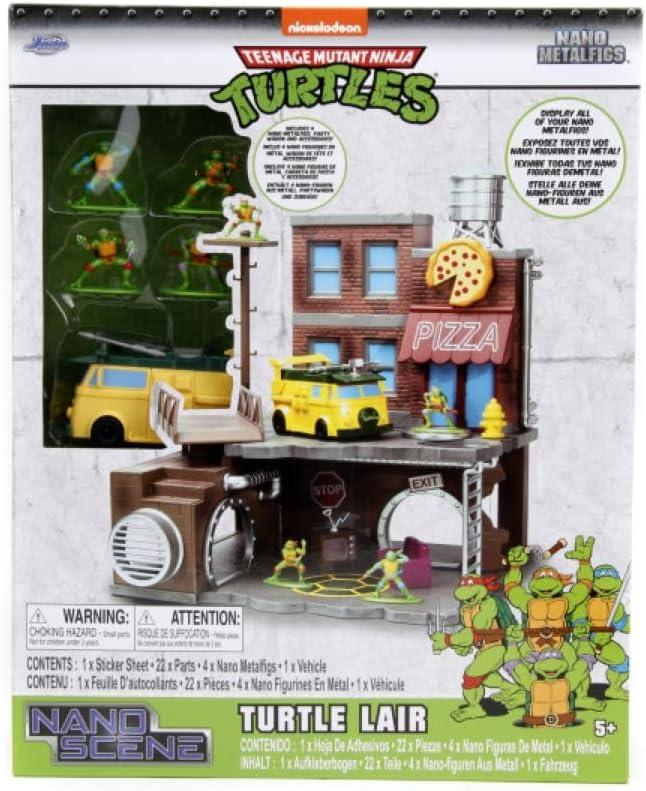 2023 Jada Diecast TMNT Teenage Mutant Ninja Turtles Nano Turtle Lair