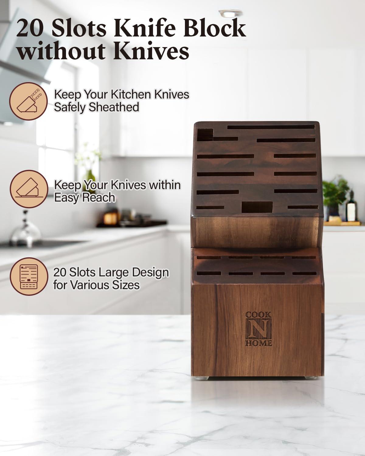 Cook N Home Cook N Home Knife Storage Block Without Knives