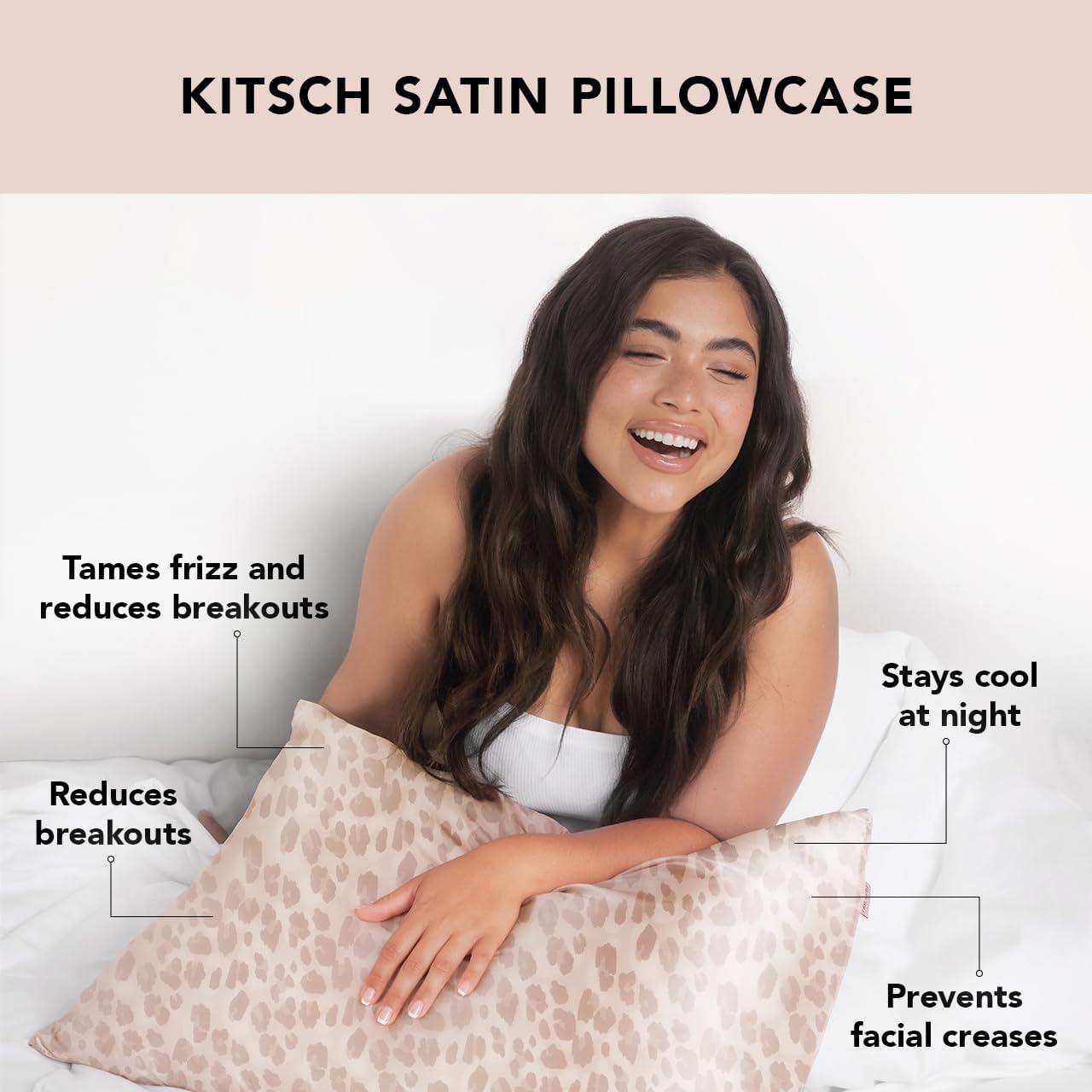 Kitsch Satin Pillowcase, Modern, Standard, 1 Count