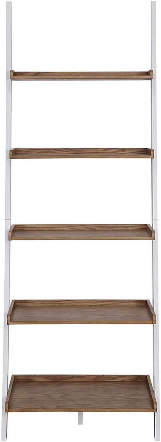 Convenience Concepts American Heritage Bookshelf Ladder, Driftwood/White