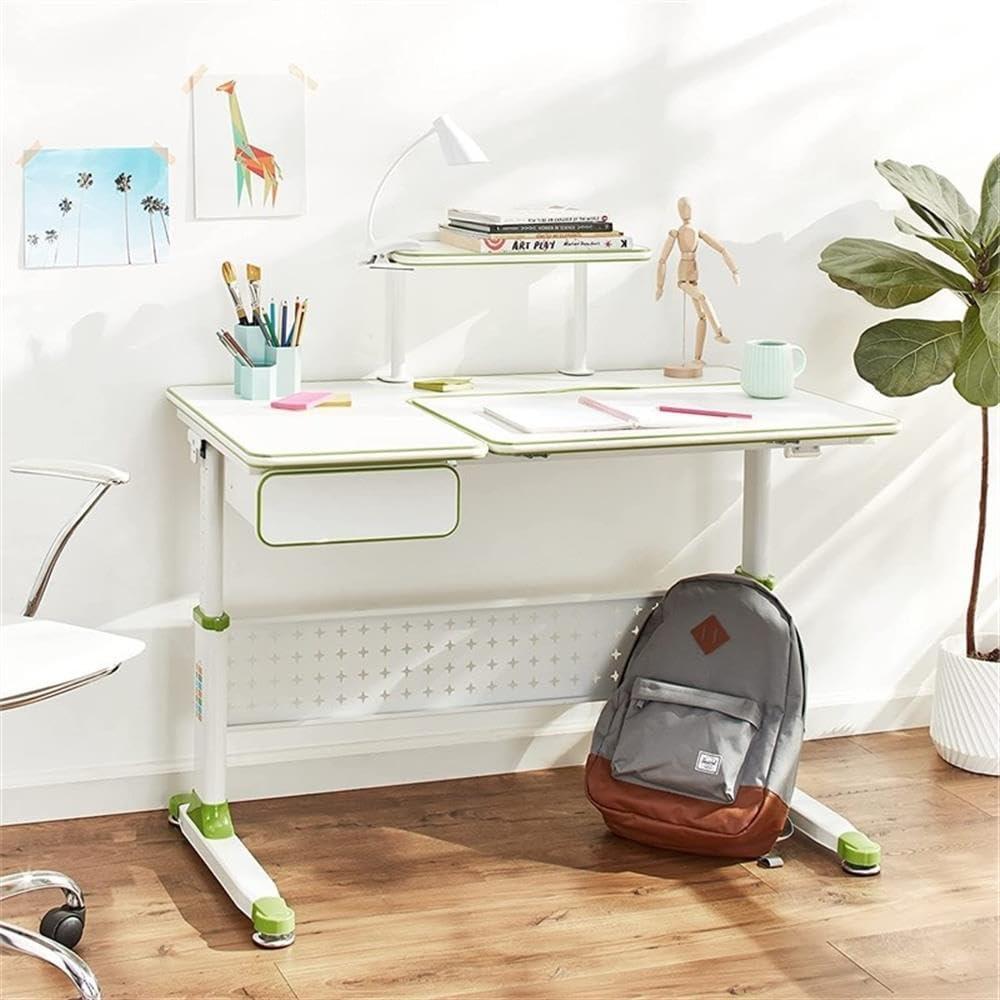 ApexDesk Little Soleil DX 43 W Children's Height Adjustable Study Desk Green