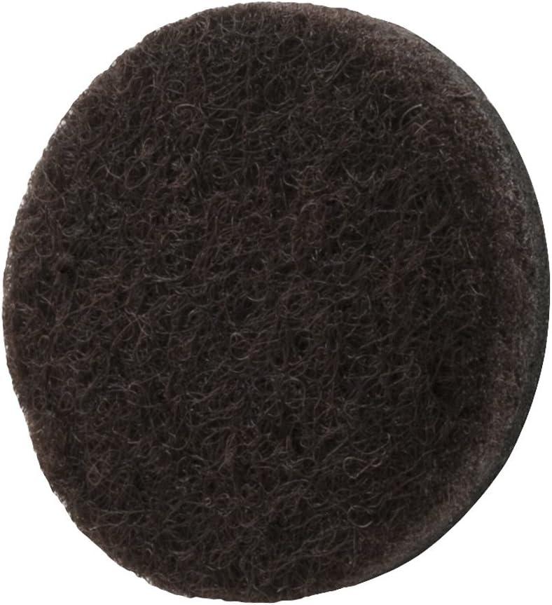 softtouch 1 1/2" Round Heavy-Duty Self-Stick Felt Furniture Pads, Brown (24 Pack)