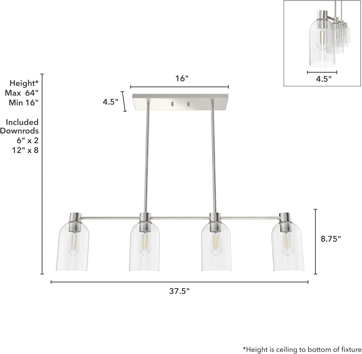 Lochemeade 4 Light Linear Cylinder Pendant