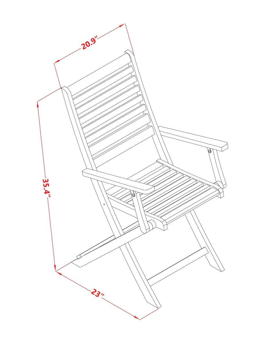 East West Furniture Wooden Patio Set Natural Oil, BSBS9CANA