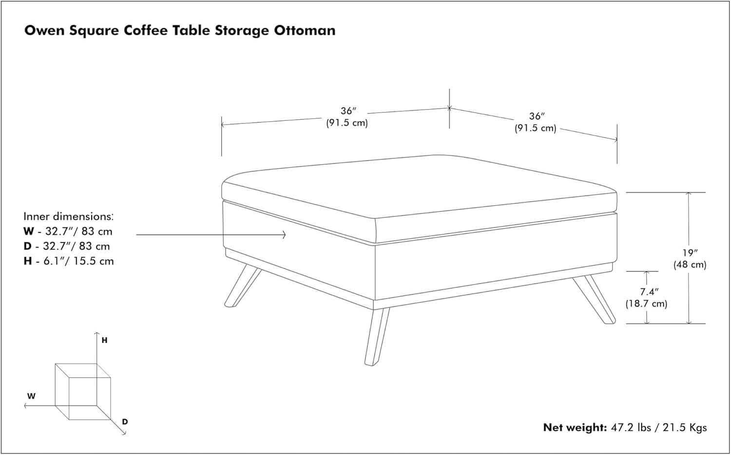 Owen Upholstered Ottoman