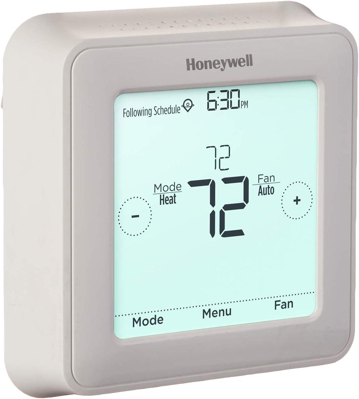 Honeywell RTH8560D T5 Programmable 7 Day Touch Screen Smart Thermostat with Battery and Hardwire Options