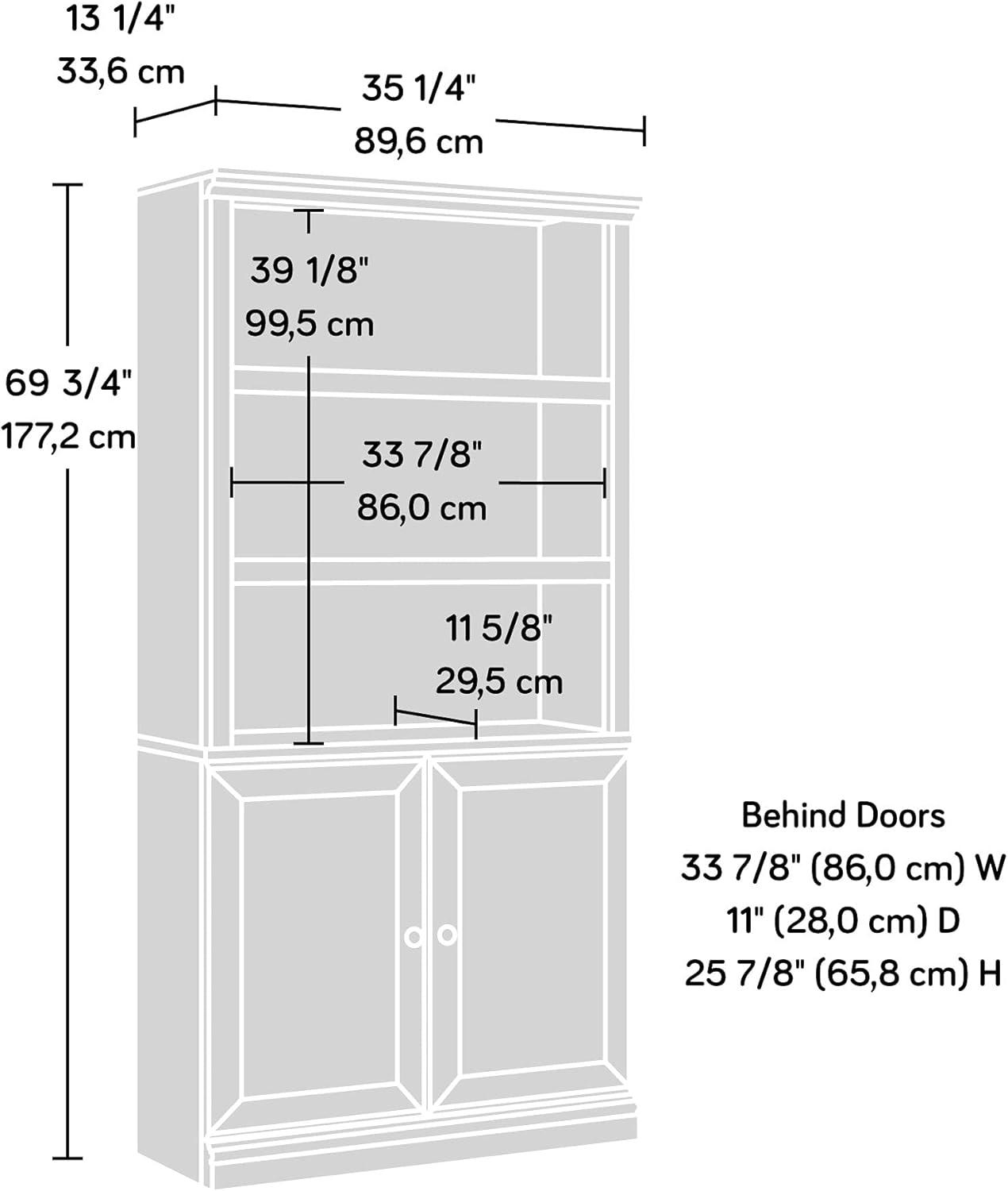 5 Shelf Bookcase with Doors - Sauder