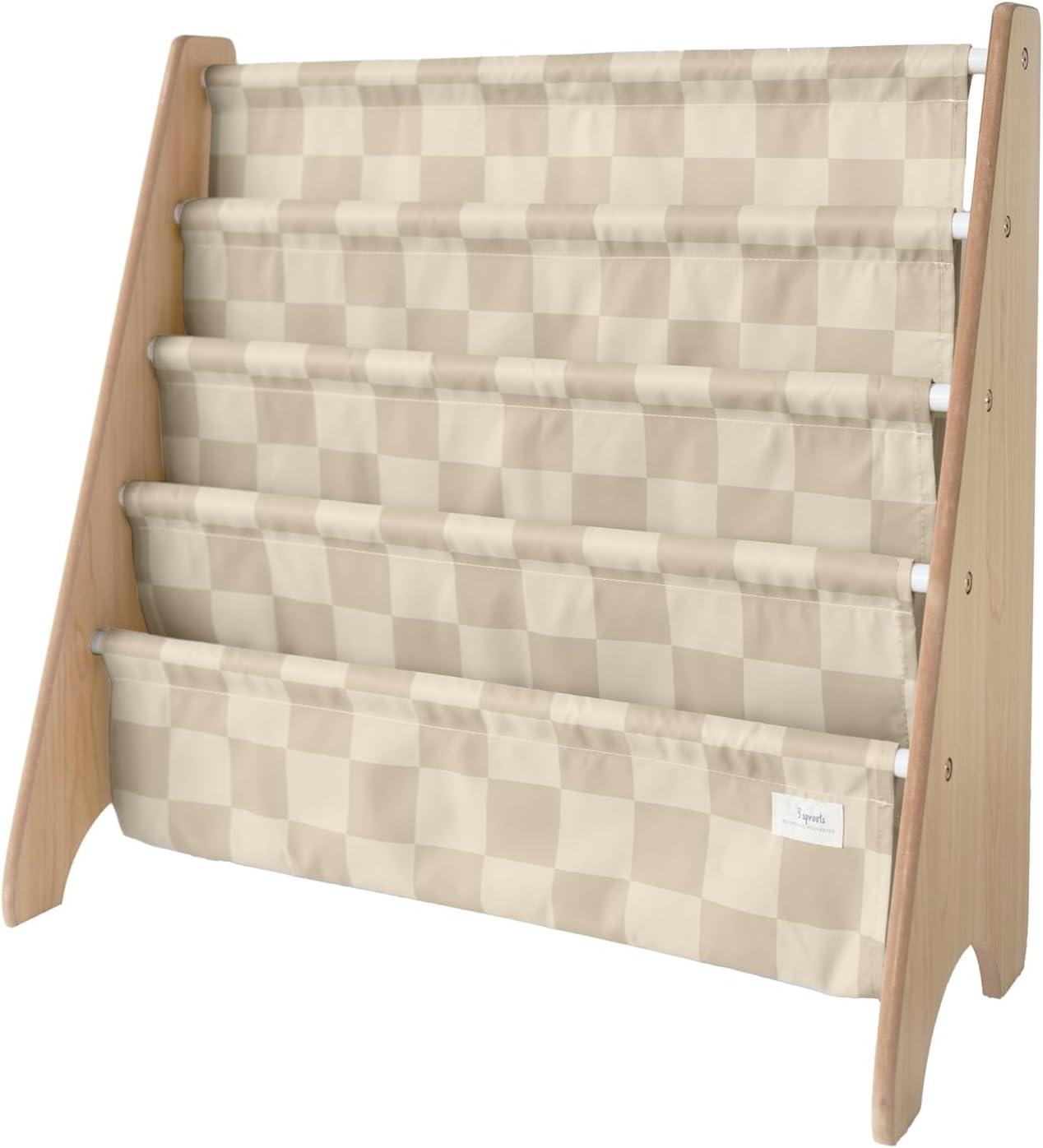3 Sprouts URKS 3 Sprouts - Book Shelf - Kids Book Rack Organizer  - Baby Room Bookcase