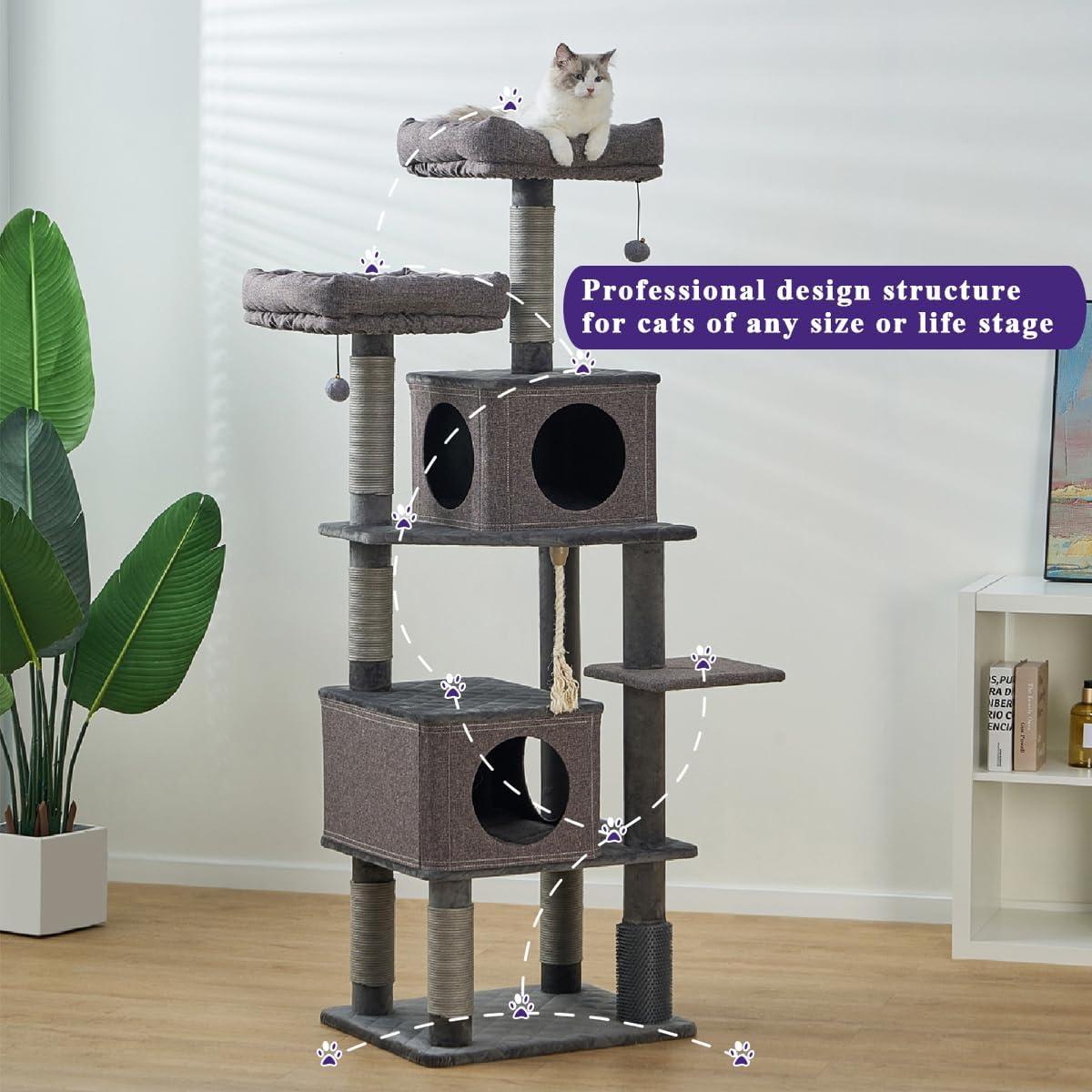 67.5" Cat Tree with 5 Levels