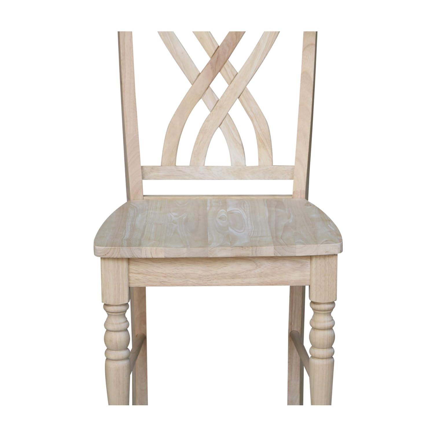 30 in. Seat Height Lattice Bar Height Stool
