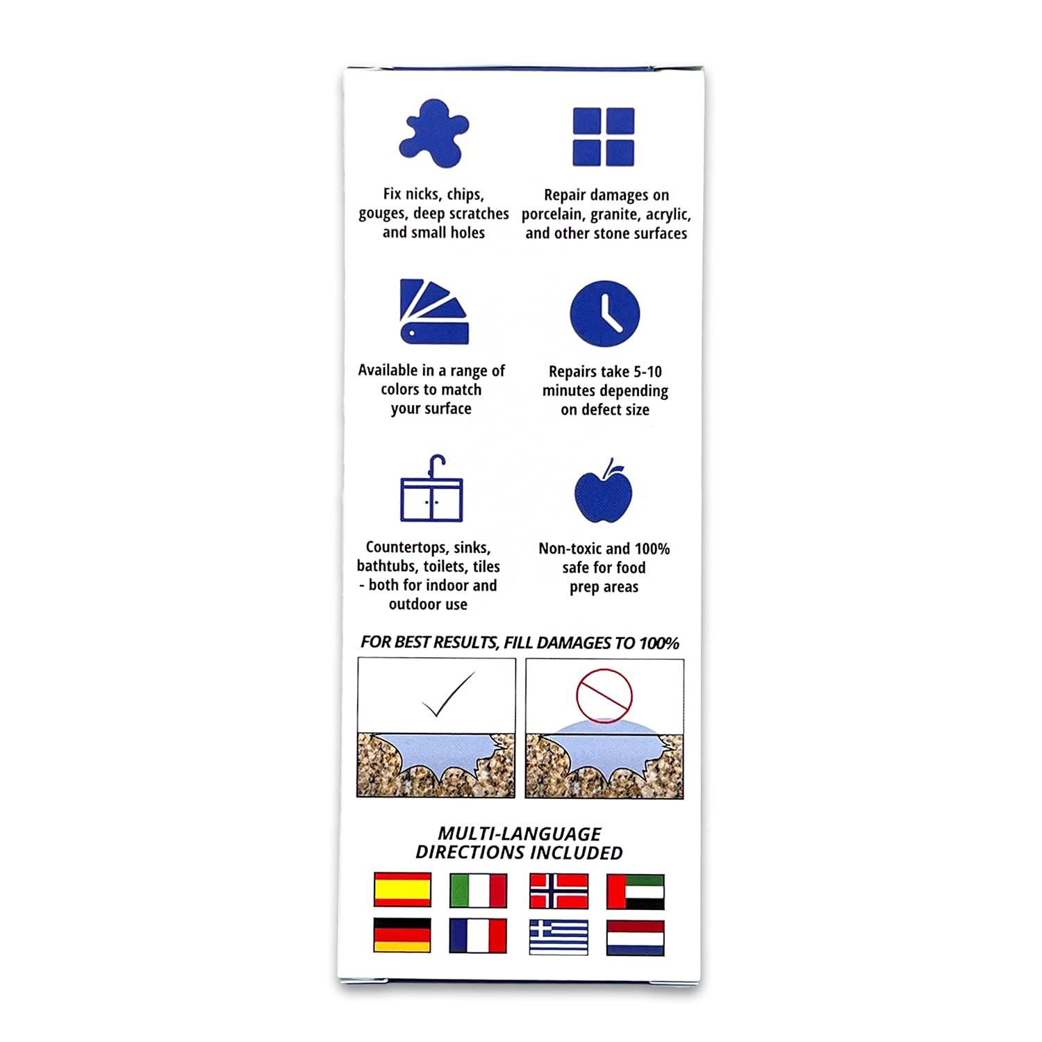 Black Light Cure Acrylic Multi-Surface Repair Kit