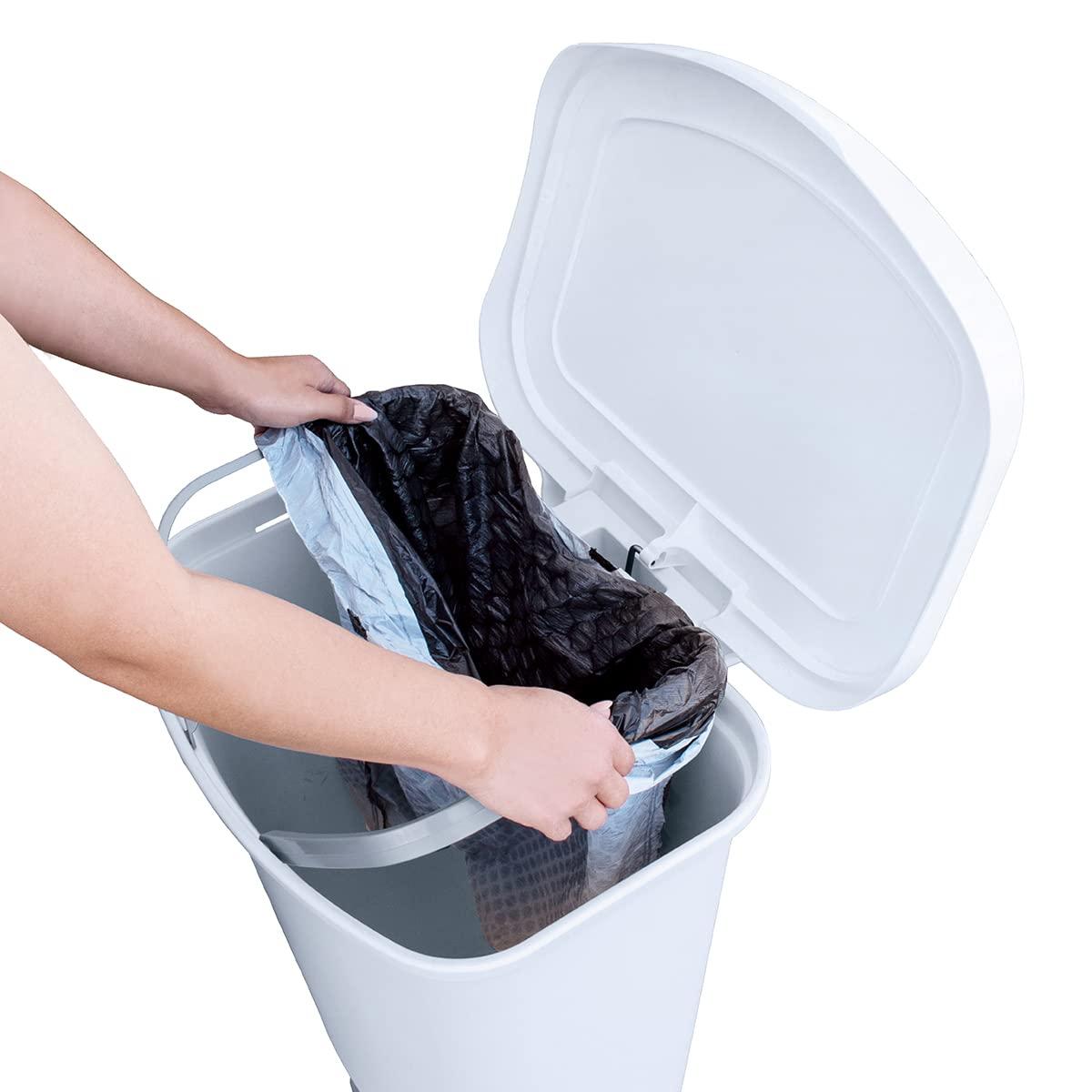 GLAD™ GLAD™ White Plastic Step Trash Can