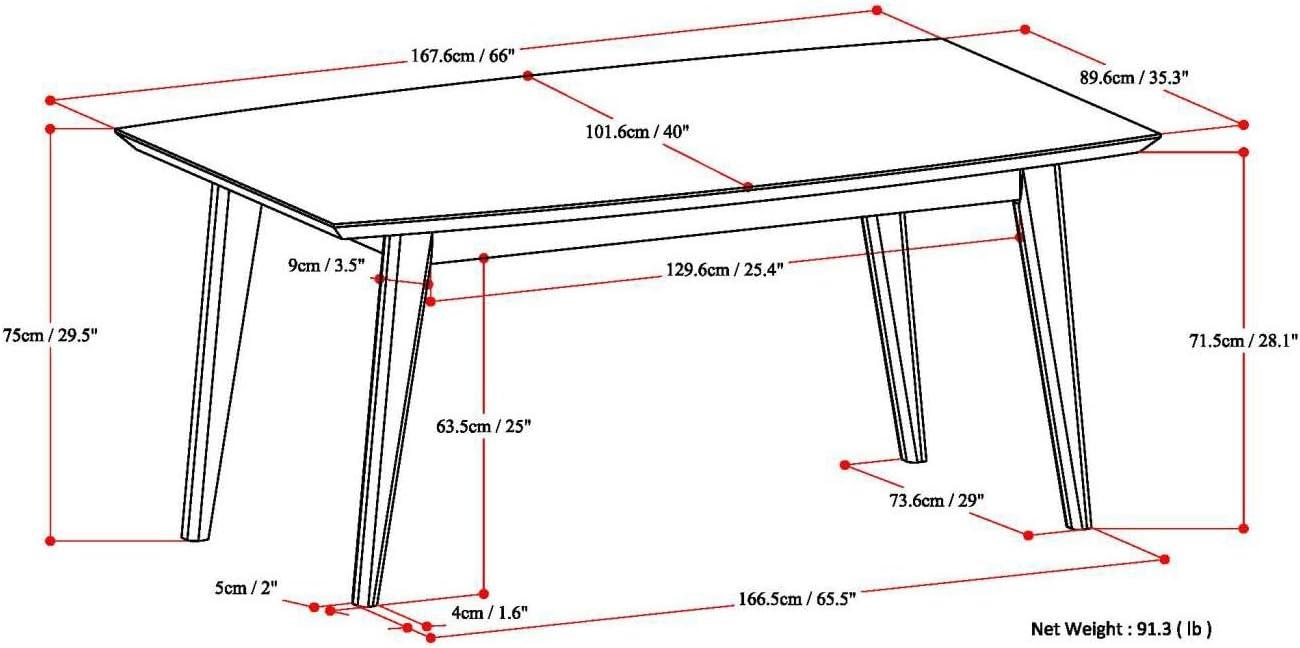 Simpli Home Draper Dining Table