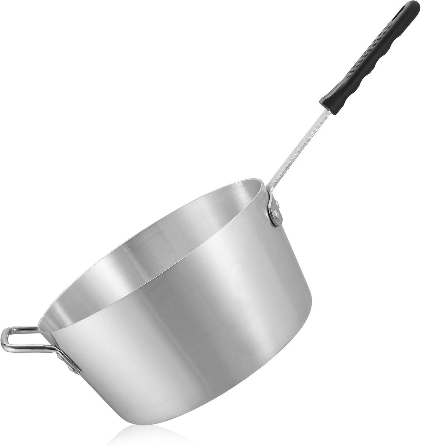 GRIDMANN Aluminum Sauce Pan & Silicone Handle, NSF Professional Cookware