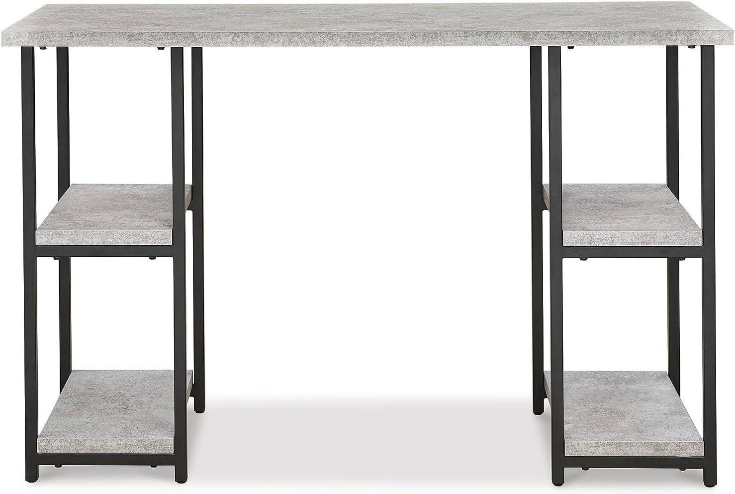 Signature Design by Ashley Contemporary Lazabon 48" Home Office Desk, Gray/Black