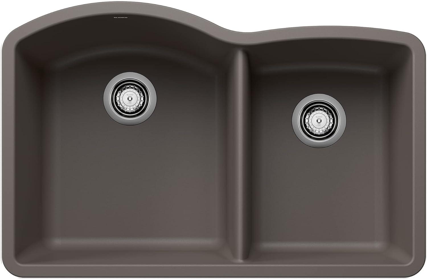 Diamond SILGRANIT 32.07" L x 20.92" W Double Bowl Undermount Kitchen Sink