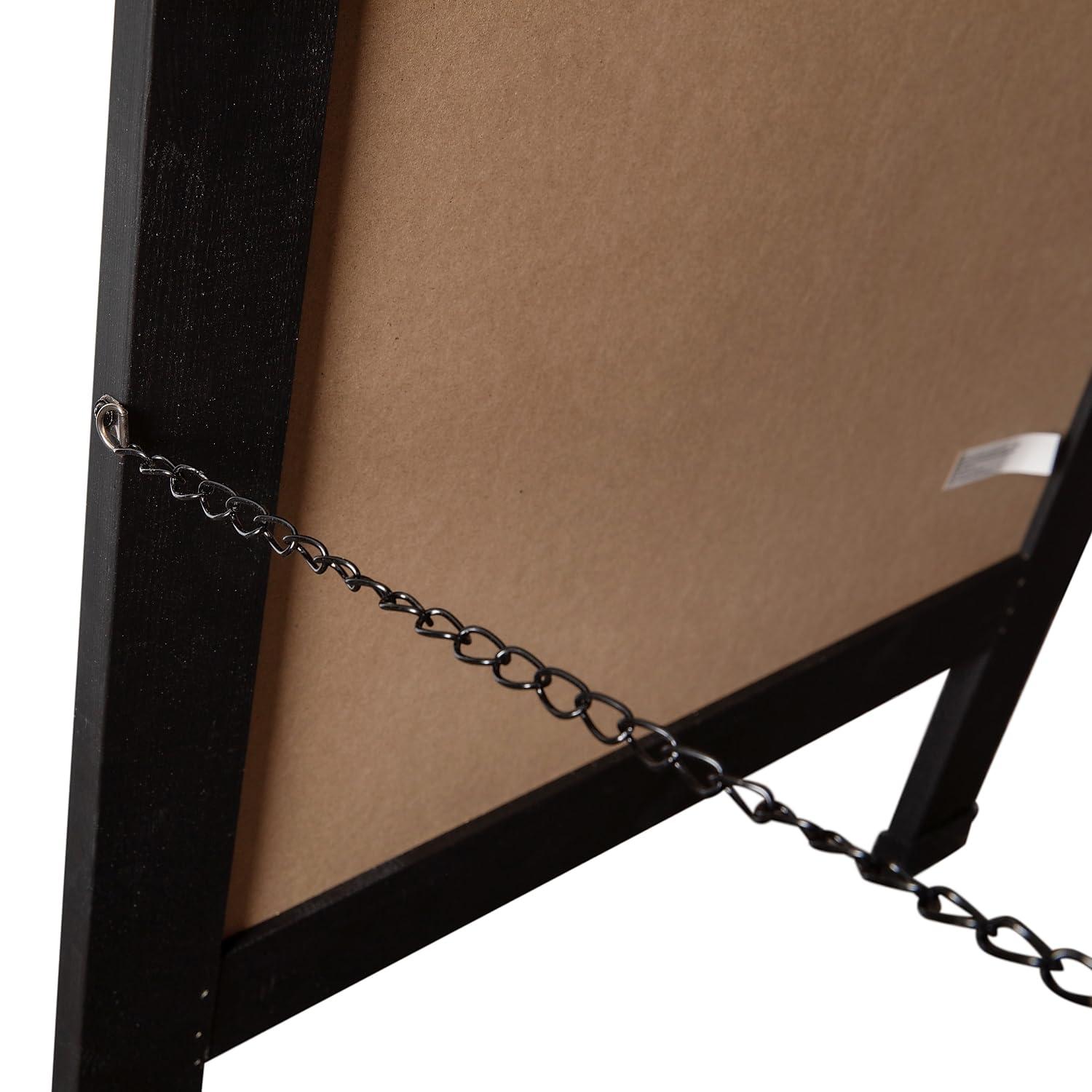 Flash Furniture Wood A-Frame Magnetic Chalkboard Set with Markers, Stencils, and Magnets