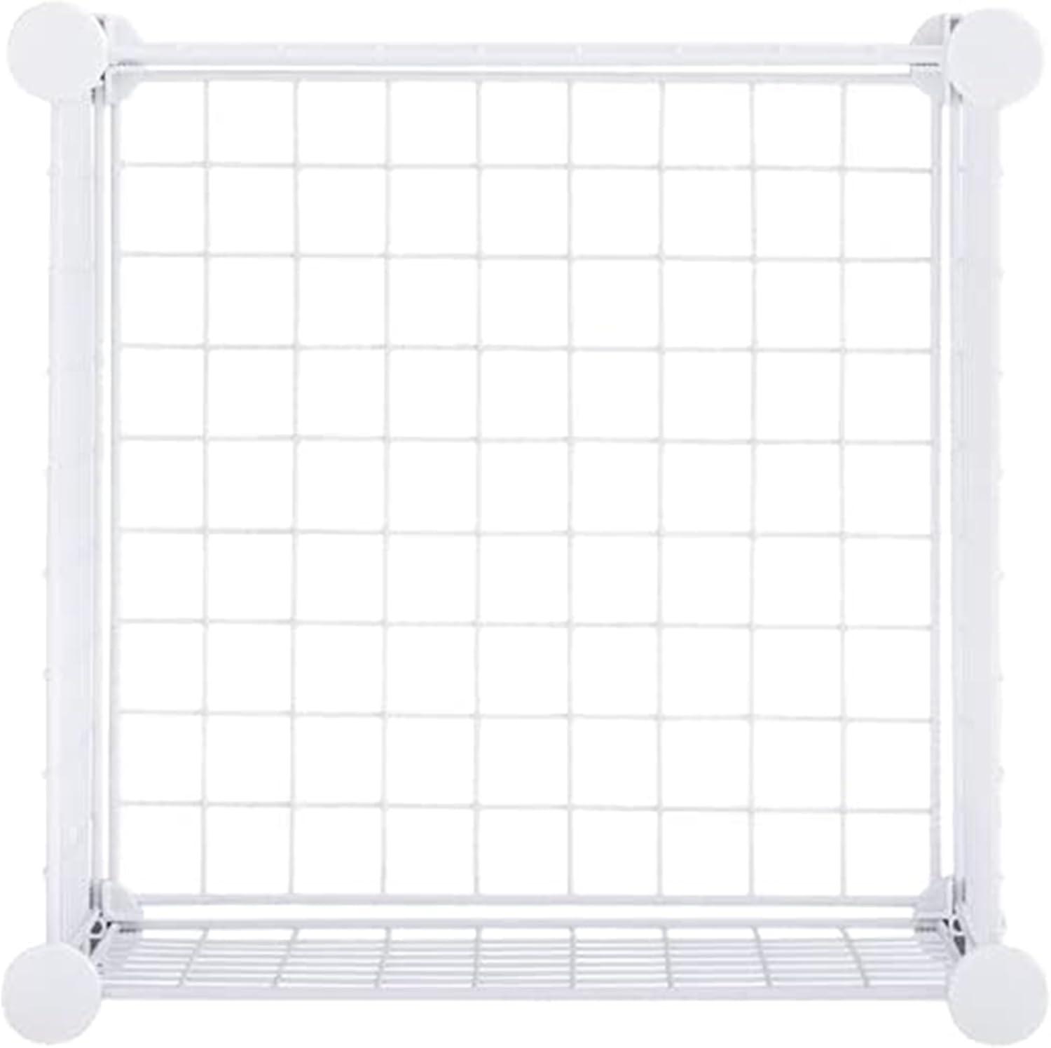 Rubbermaid 3-Piece Stackable Modular Storage Cube Set, Closet Organizer, White