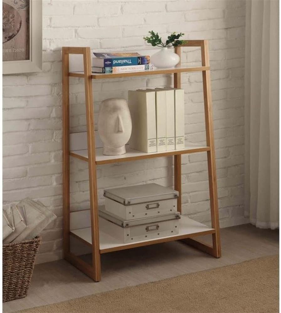 Convenience Concepts Oslo Sundance 3 Tier Bookshelf, White/Natural