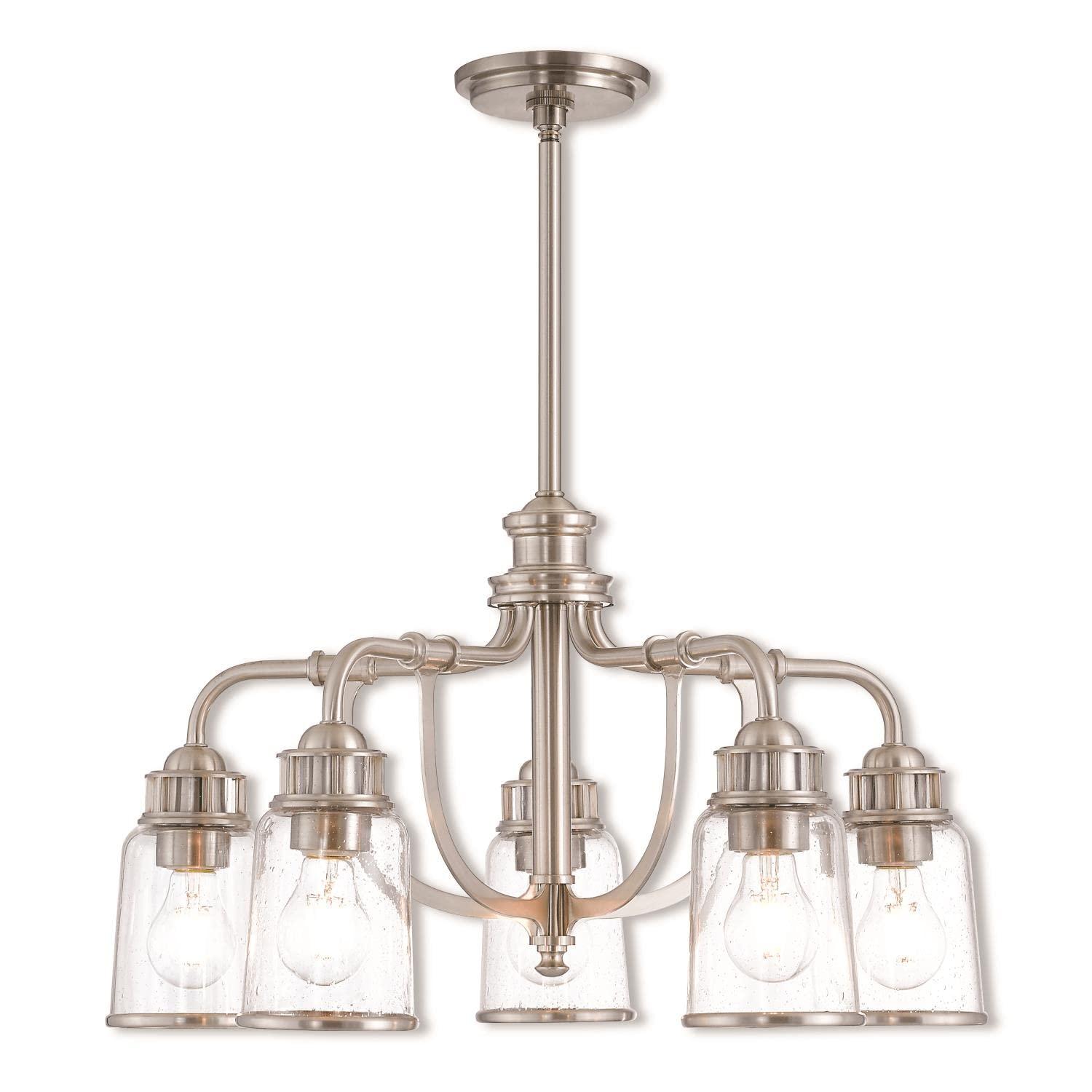 Livex Lighting Lawrenceville 5 - Light Chandelier in  Brushed Nickel