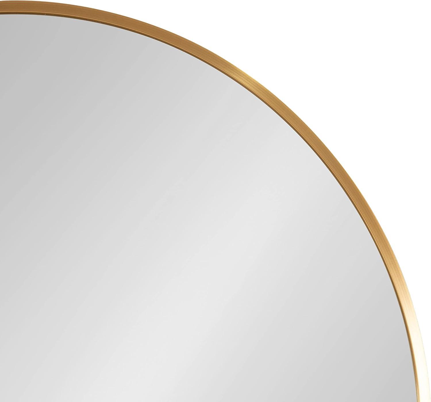 Kate and Laurel Zayda Metal Arch Mirror, 16x48, Gold