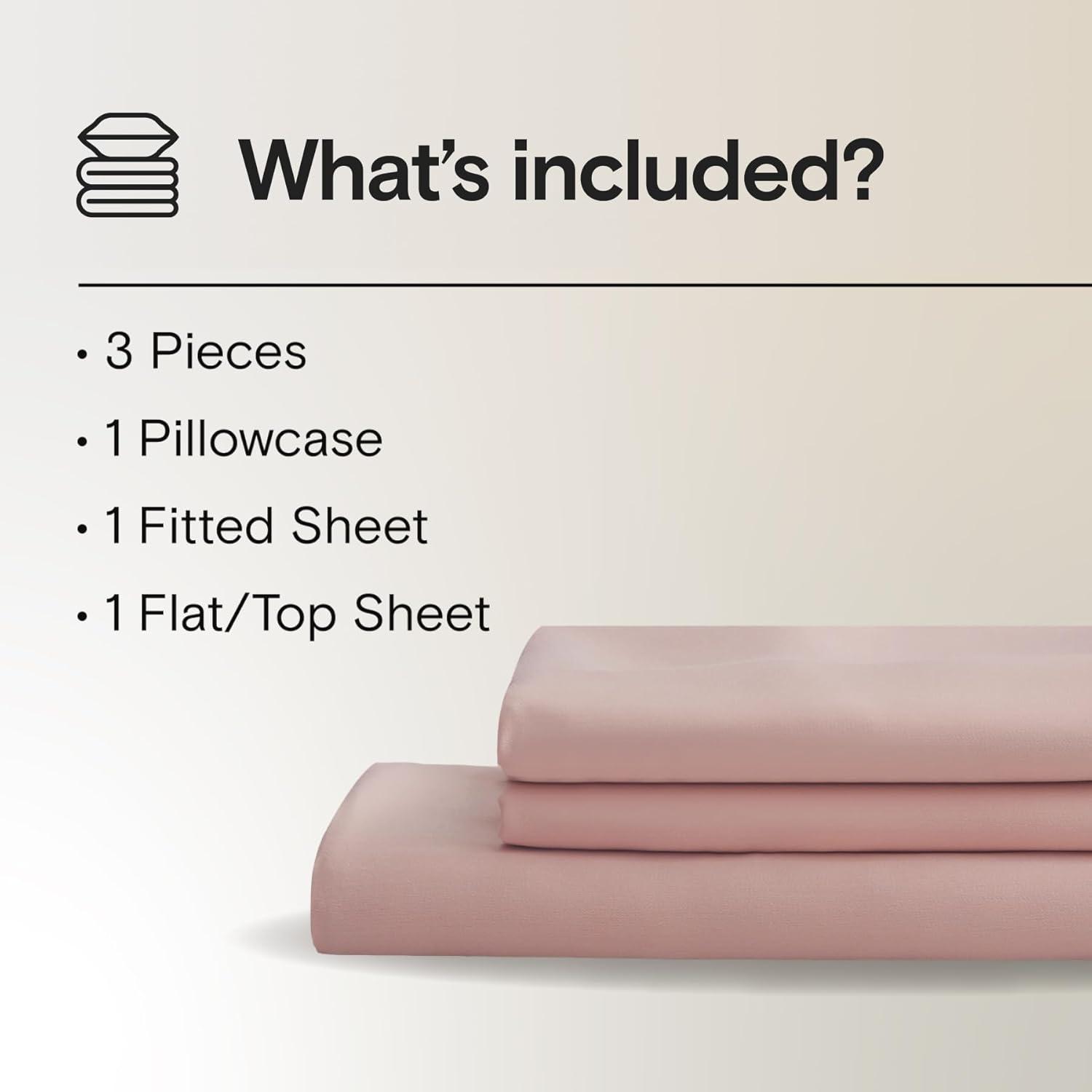 DOZ Bamboo Viscose Sheet Set, Organically Grown Bamboo, Buttery Soft, Cooling, High GSM, Deep Pockets