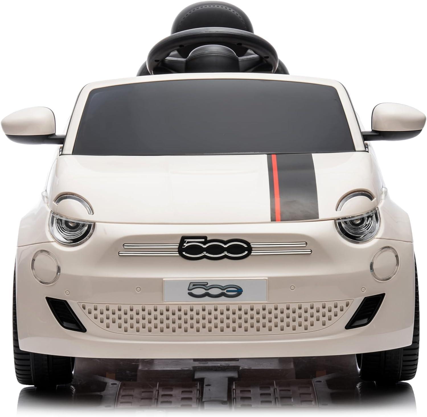 Best Ride On Cars Fiat 500 12V White