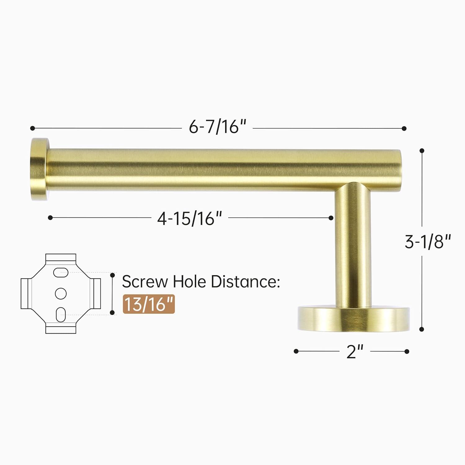 KES Bathroom Toilet Paper Holder Brushed Brass Wall Mount Toilet Roll Holder SUS304 Stainless Steel, A2175S12-BZ 1