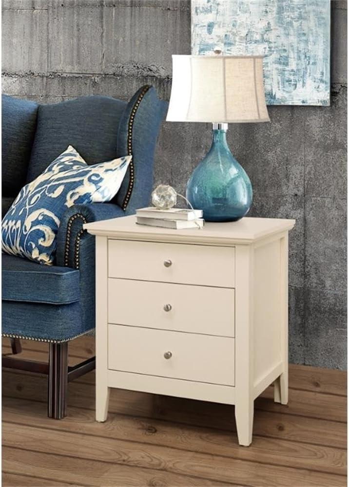 Hammond 3 - Drawer Nightstand Bed Side Table Wood Nightstand Small Bedside Table And Dresser