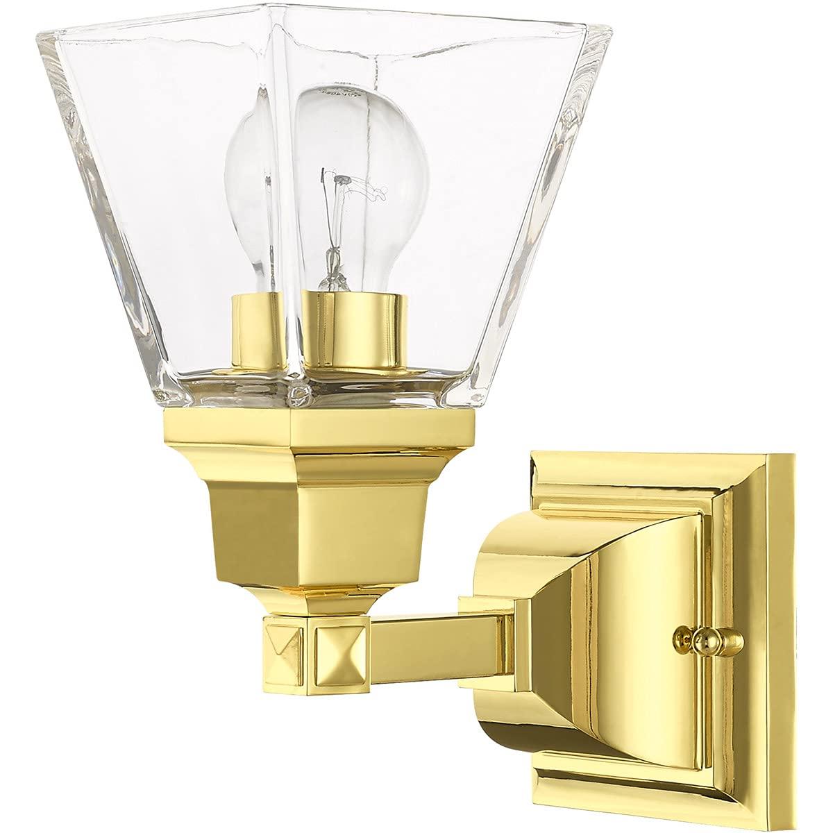 Livex Lighting Mission 1 - Light Sconce in  Polished Brass
