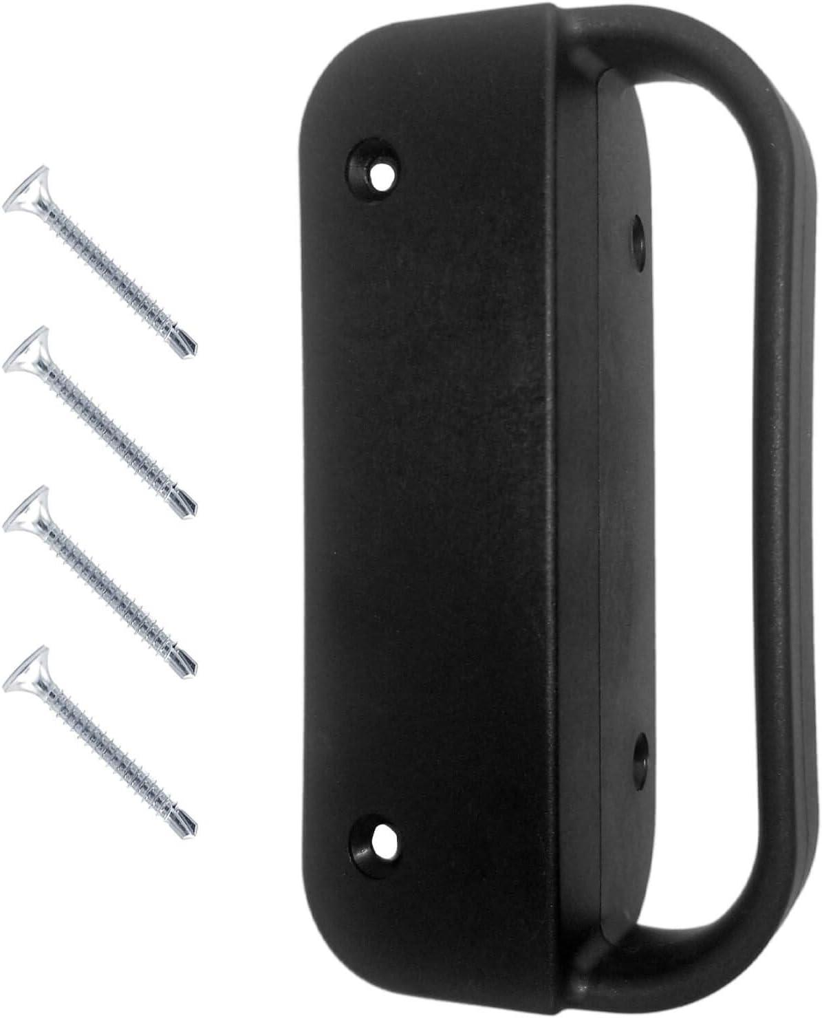 Jake Sales Universal Nylon GATE Handle -Black: Pull Works with Wood, Metal, or Vinyl Gates. (1 Pack)