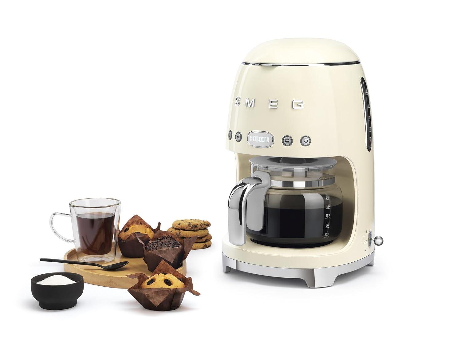 SMEG Cream Retro Drip Coffee Maker