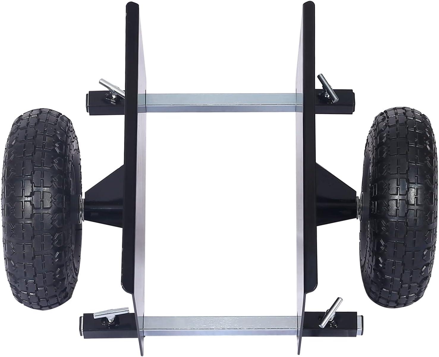 Holaki Heavy Duty Panel Dolly, Adjustable Panel Dolly, Pneumatic Wheels 600-Lb. Capacity Door Dollys with 10inch Pneumatic Wheels for Moving
