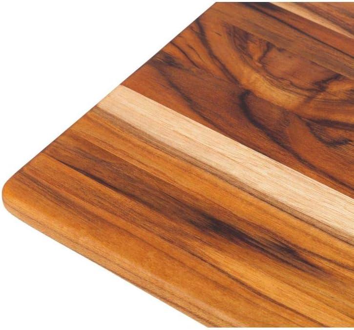 Teak Rectangular Cutting Board with Natural Finish