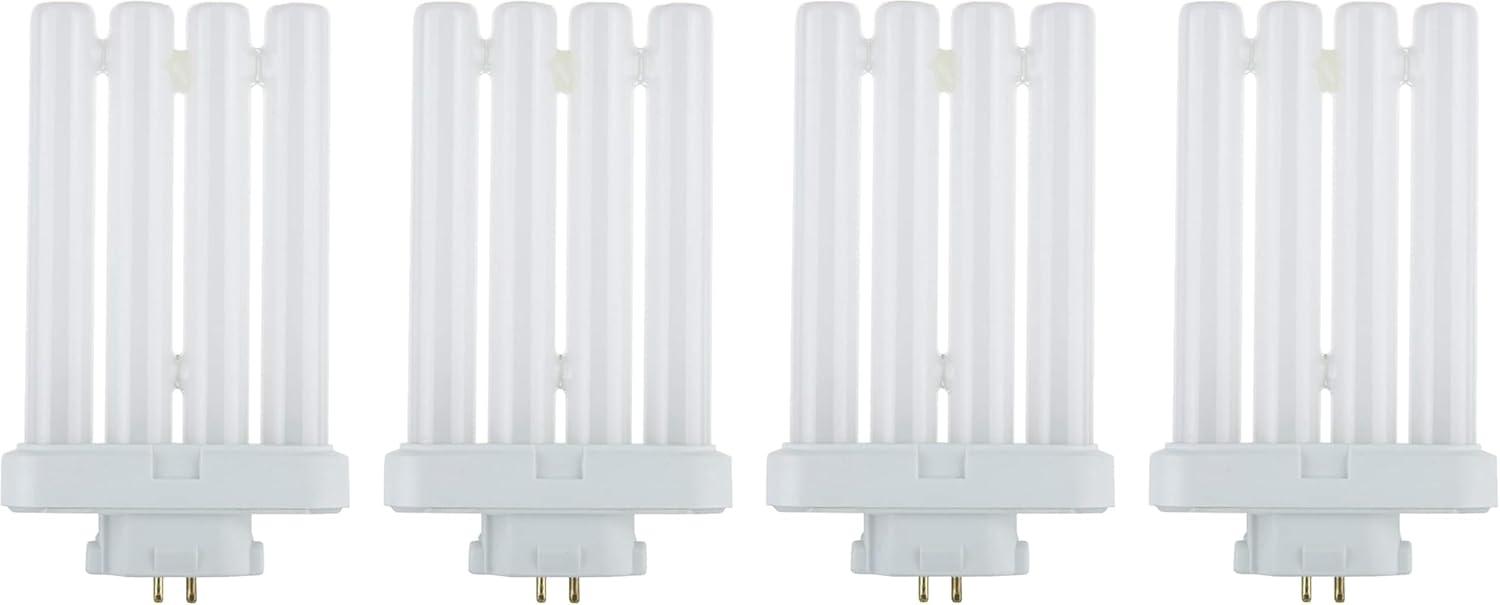 Warm White Compact Fluorescent Quad Tube Light Bulbs, 27 Watts