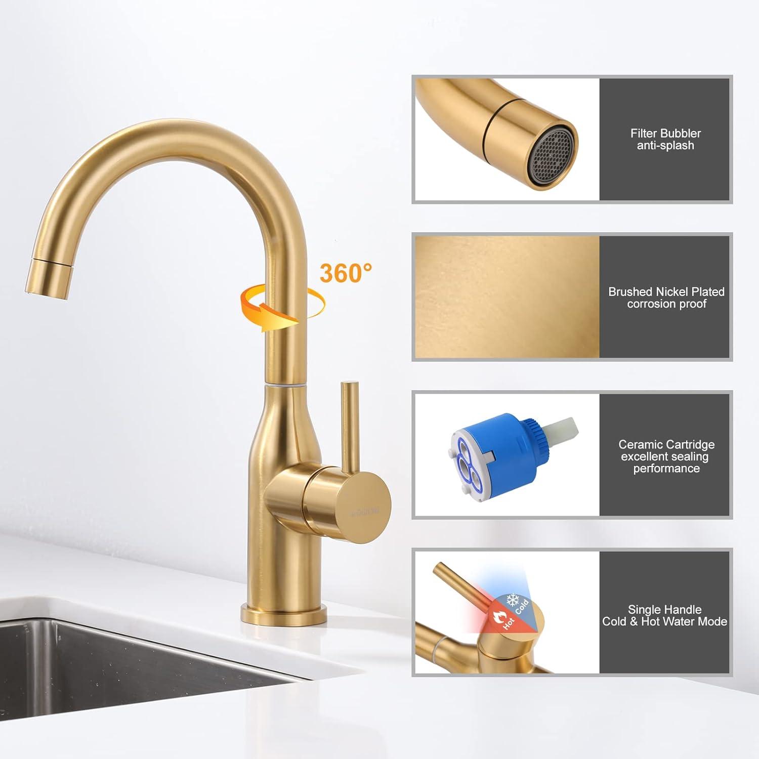 Single-Hole Single-handle Bathroom Faucet