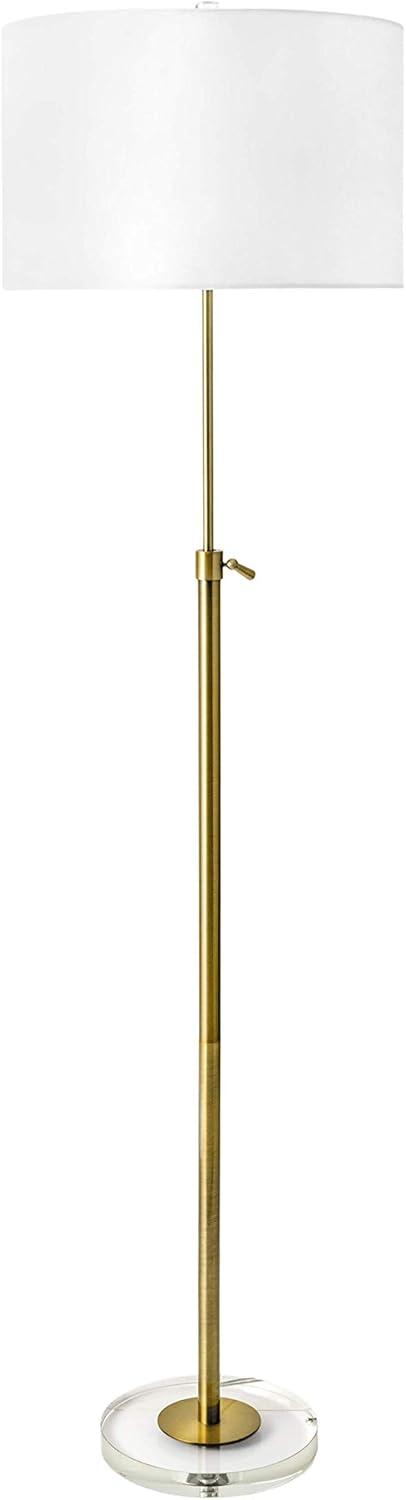 nuLOOM Dexter 60" Metal Floor Lamp Lighting - Brass 60" H x 16" W x 16" D