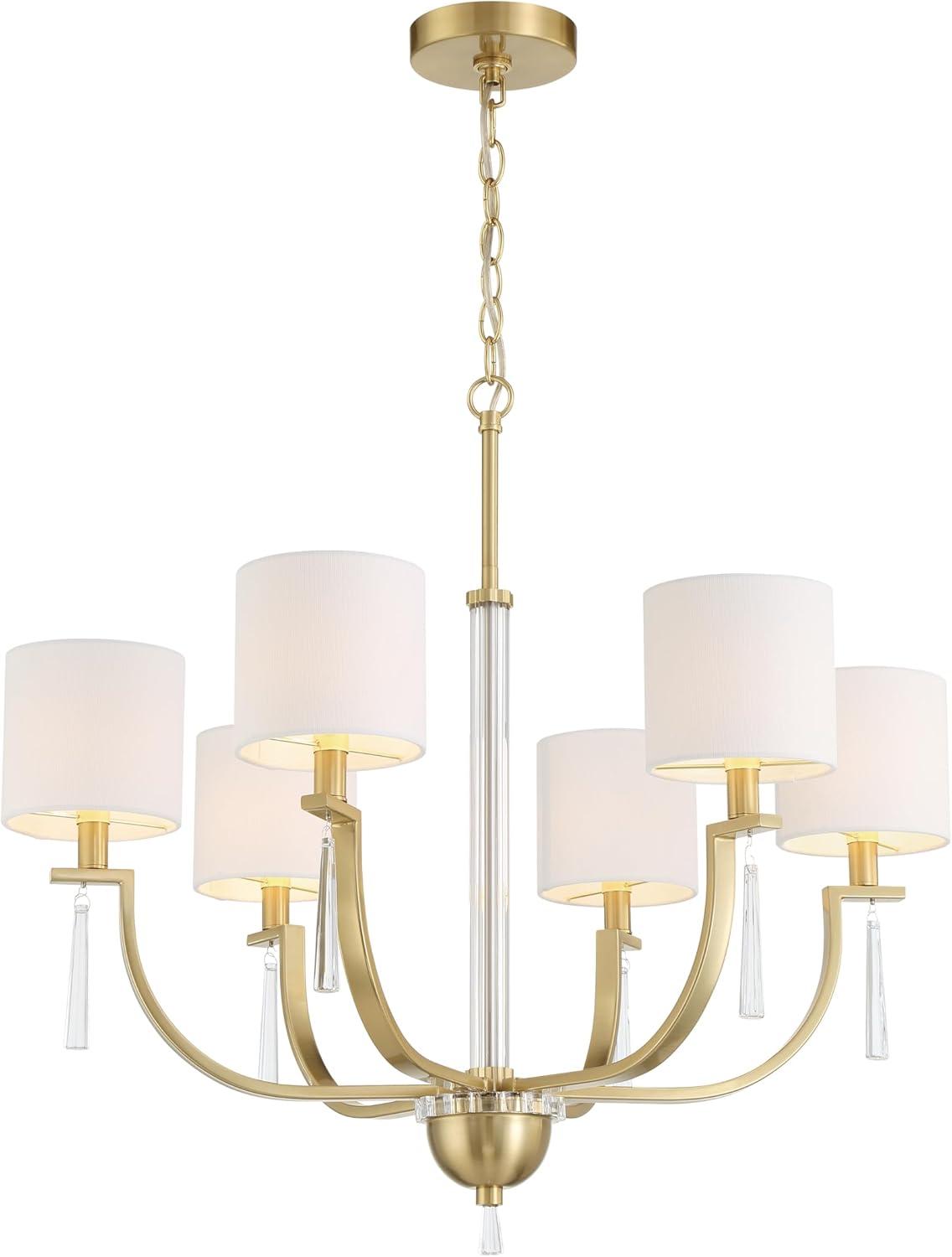 Craftmade Lighting Fortuna 6 - Light Chandelier in  Satin Brass