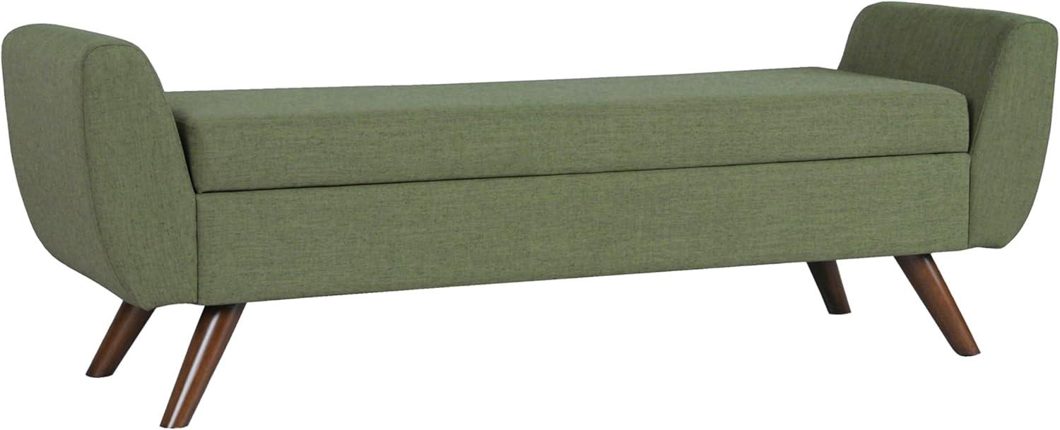 HomePop Modern Boucle Storage Bench with Wood Legs