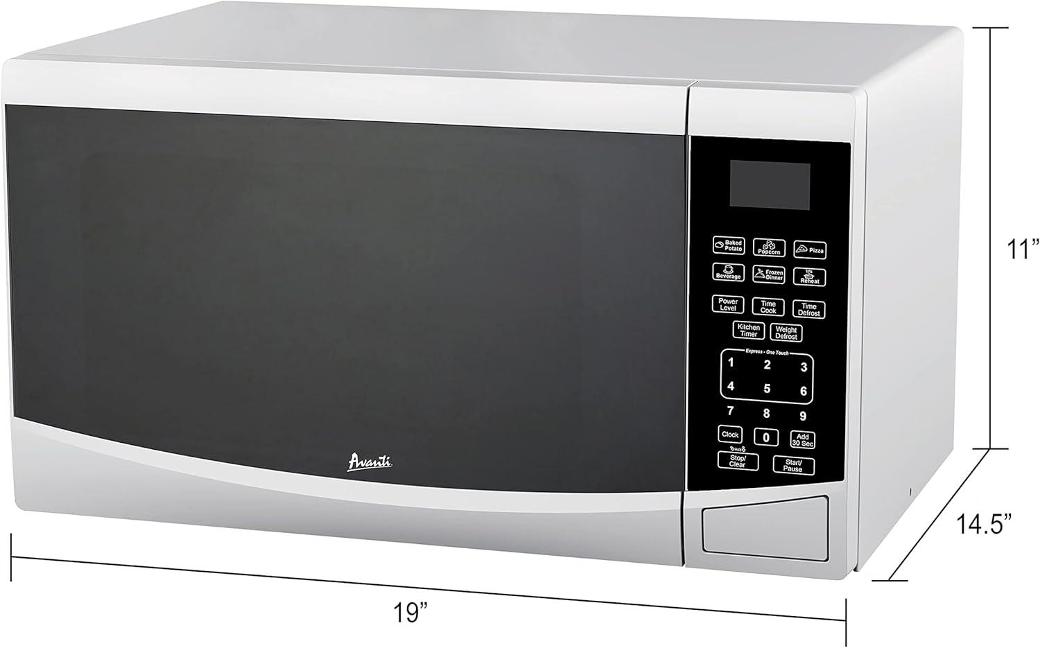 Avanti Countertop Microwave Oven, 0.9 cu. ft.