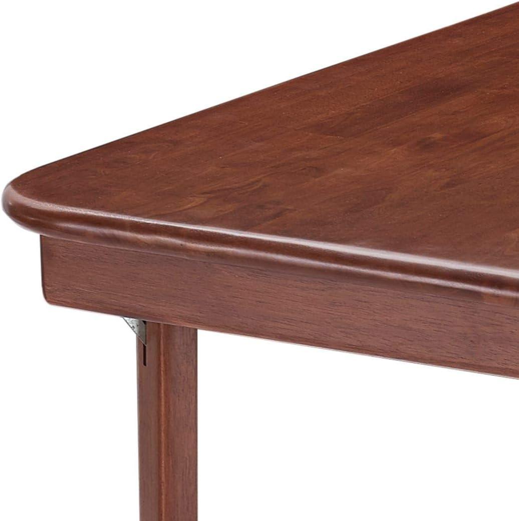 Classic Cherry Finish 36" Solid Wood Folding Card Table