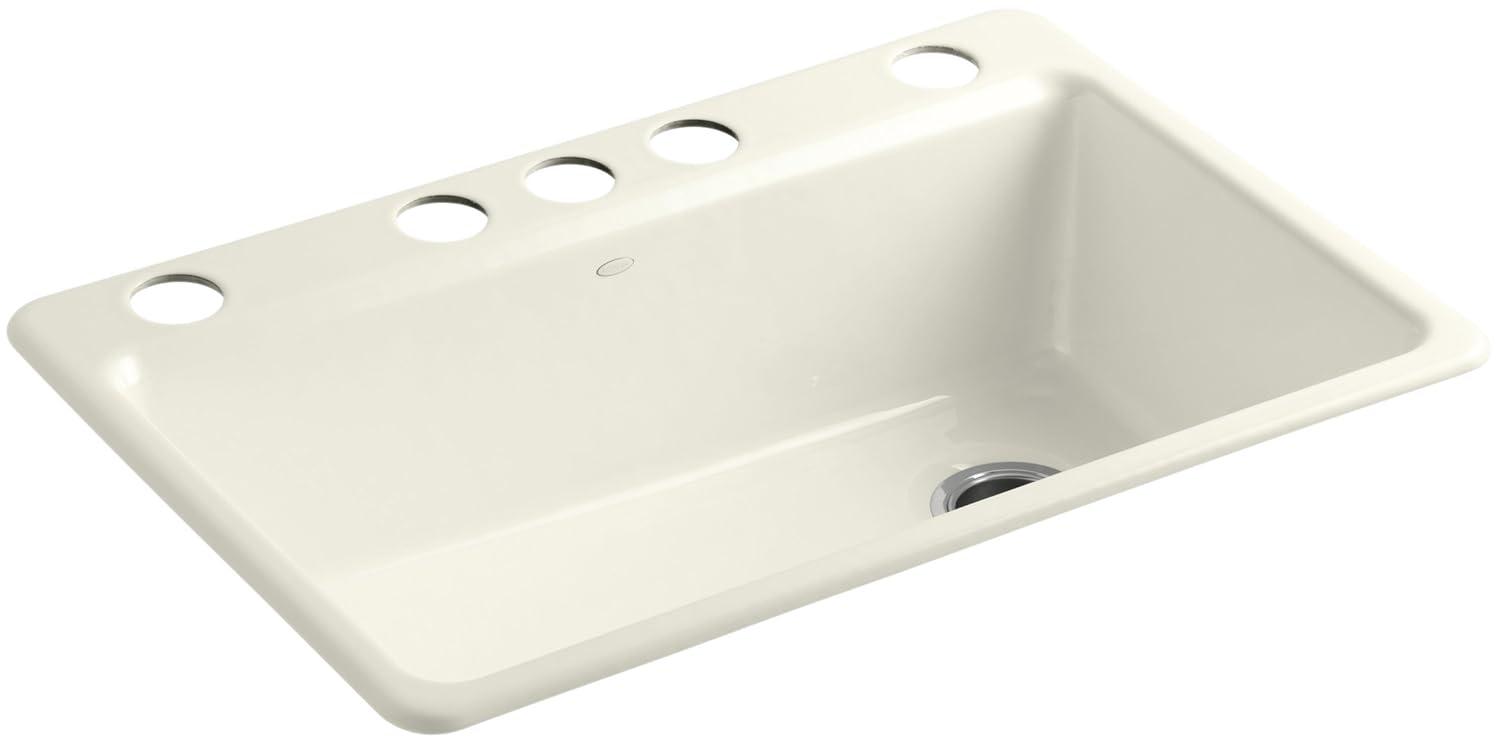 Riverby 33" x 22" x 9-5/8" Under-Mount Single-Bowl Kitchen Sink with Accessories