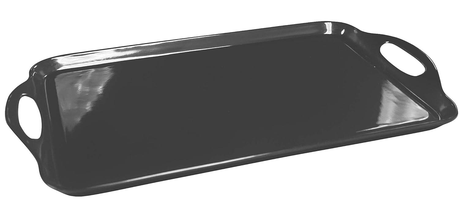 Reston Lloyd Multi-Purpose 18" Rectangle Melamine Plastic Handled Tray