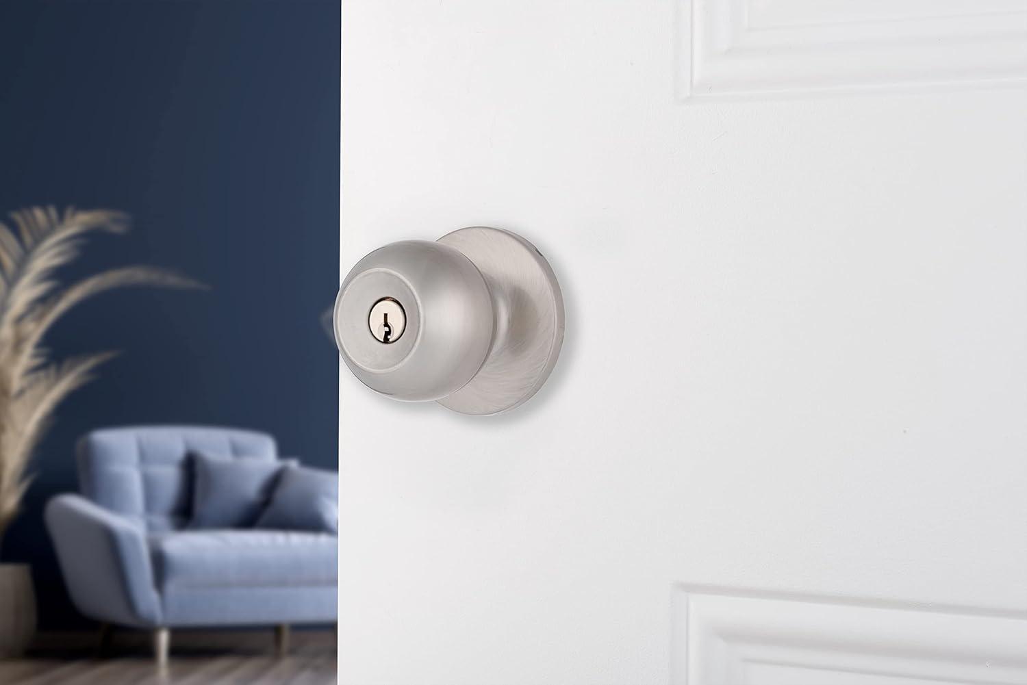 Brinks Raleigh Series Keyed Entry Transitional Ball Knob