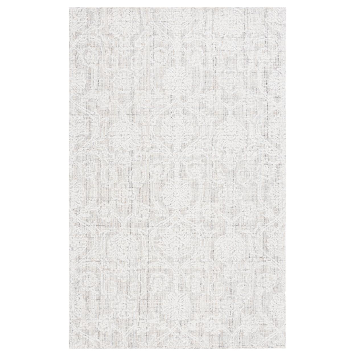 Ebony EBN111 Hand Tufted Area Rug - Grey/Ivory - 8'x10' - Safavieh.