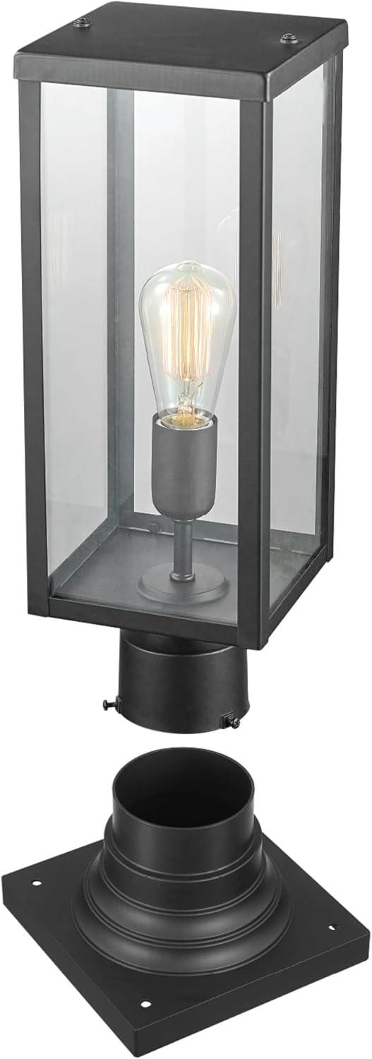 Globe Electric 44384 Bowery 5-11/16" Wide Outdoor Pier Mount Post Light - Black