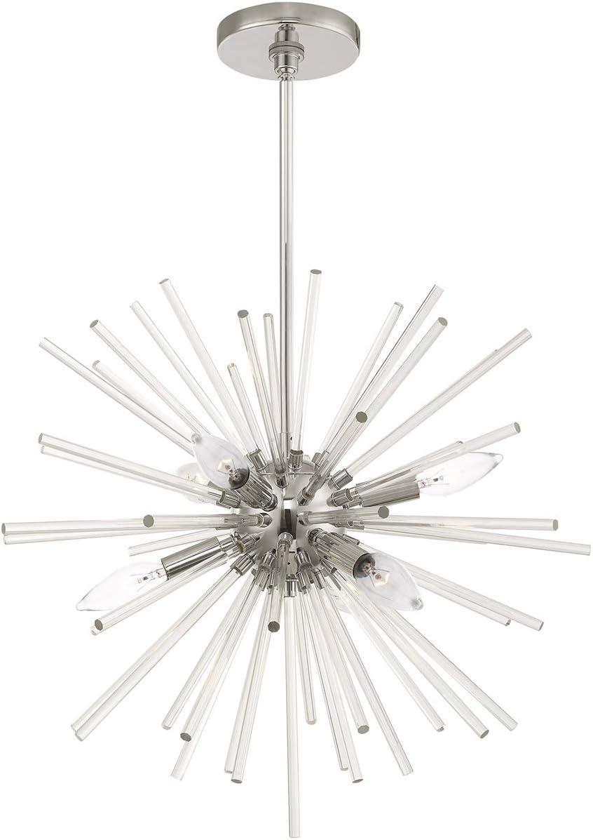 Livex Lighting Utopia 6 - Light Chandelier in  Polished Chrome