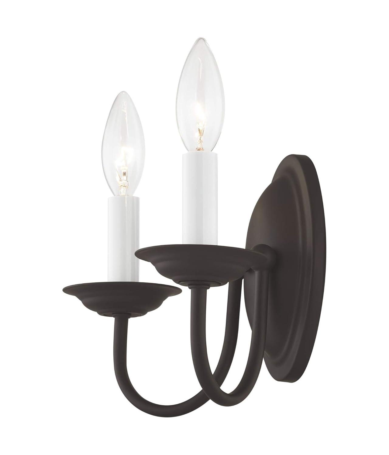 Livex Lighting Home Basics 2 - Light Wall Light in  Black